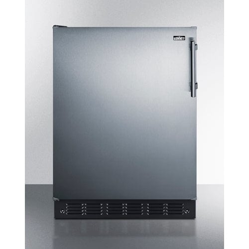 Summit 24" Left Door Hinge ADA Refrigerator-Freezer CT66BK2SSADALHD Wine Coolers Empire