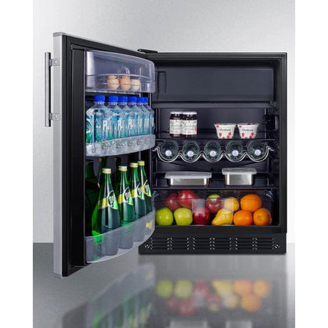 Summit 24" Left Door Hinge Refrigerator Freezer CT66BK2SSLHD Refrigerators CT66BK2SSLHD Wine Coolers Empire