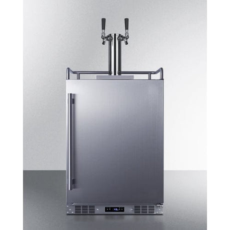 Summit 24" Outdoor Beer and Wine Kegerator SBC683OSTWINBW Kegerators SBC683OSTWINBW Wine Coolers Empire