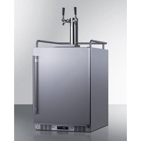 Summit 24" Outdoor Beer and Wine Kegerator SBC683OSTWINBW Kegerators SBC683OSTWINBW Wine Coolers Empire