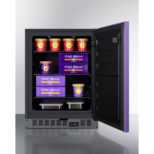 Summit 24" Purple Door Built-In All-Freezer ALFZ53P Wine Coolers Empire
