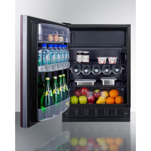 Summit 24" Residential Left Hinge Panel Ready Refrigerator-Freezer CT66BK2SSRSIFLHD Wine Coolers Empire