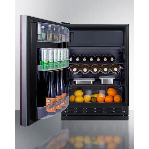Summit 24" Residential Left Hinge Panel Ready Refrigerator-Freezer CT66BK2SSRSIFLHD Wine Coolers Empire