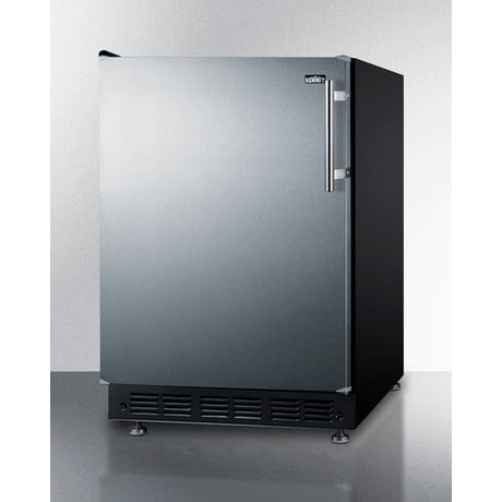 Summit 24" Residential Left Hinge Refrigerator-Freezer CT66BK2SSRSLHD Refrigerators CT66BK2SSRSLHD Wine Coolers Empire