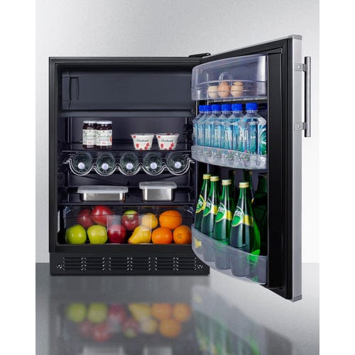 Summit 24" Reversible Door ADA Refrigerator-Freezer CT66BK2SSADA Refrigerators CT66BK2SSADA Wine Coolers Empire