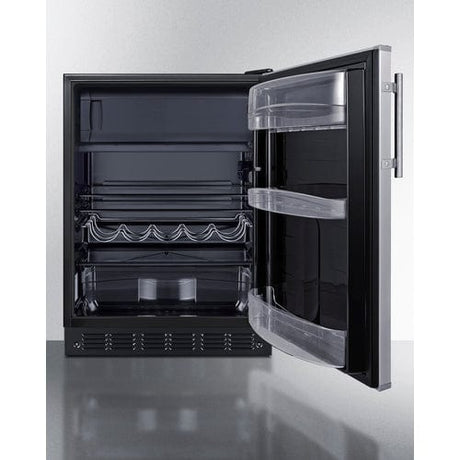 Summit 24" Reversible Door Hinge Refrigerator-Freezer CT66BK2SS Refrigerators CT66BK2SS Wine Coolers Empire