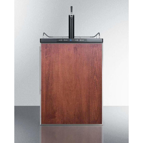 Summit 24" Single Tap Panel Overlay Door Built-In Kegerator SBC635MBIFR Kegerators SBC635MBIFR Wine Coolers Empire