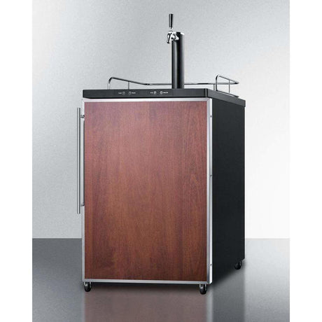 Summit 24" Single Tap Panel Overlay Door Built-In Kegerator SBC635MBIFR Kegerators SBC635MBIFR Wine Coolers Empire