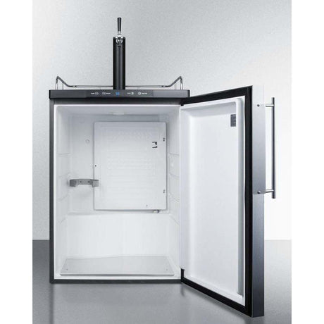Summit 24" Single Tap Panel Overlay Door Built-In Kegerator SBC635MBIFR Kegerators SBC635MBIFR Wine Coolers Empire