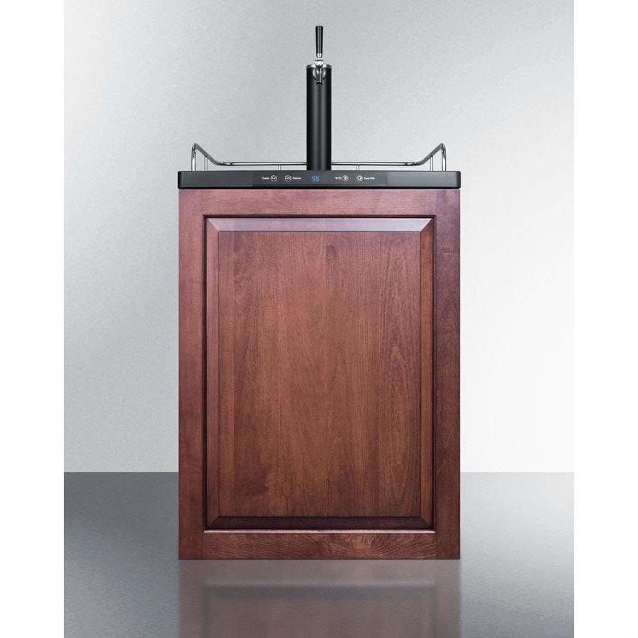 Summit 24" Single Tap Panel Overlay Door Built-In Kegerator SBC635MBIIF Kegerators SBC635MBIIF Wine Coolers Empire