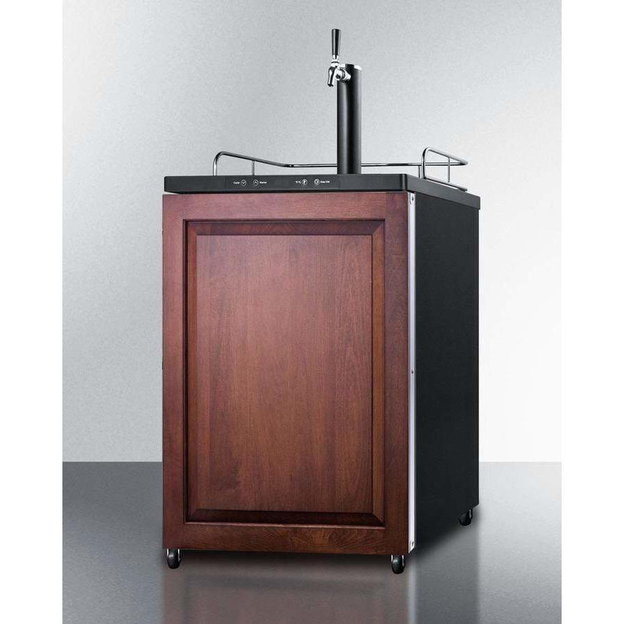Summit 24" Single Tap Panel Overlay Door Built-In Kegerator SBC635MBIIF Kegerators SBC635MBIIF Wine Coolers Empire