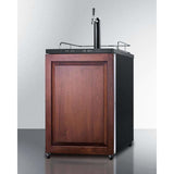Summit 24" Single Tap Panel Overlay Door Built-In Kegerator SBC635MBIIF Kegerators SBC635MBIIF Wine Coolers Empire