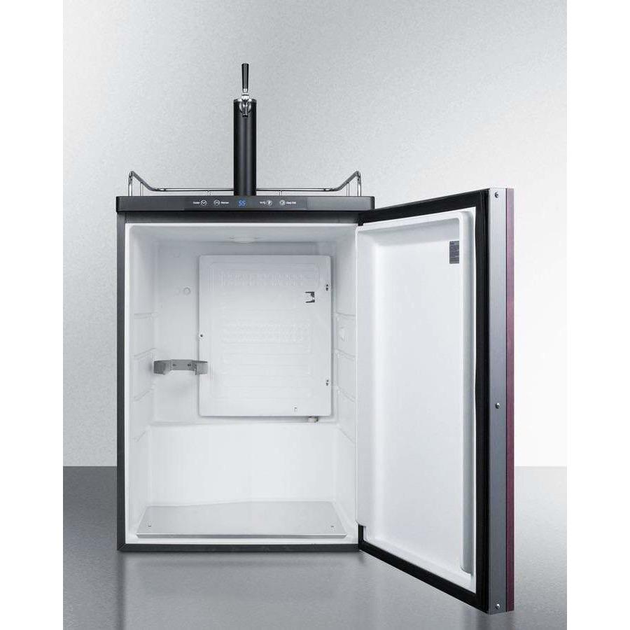 Summit 24" Single Tap Panel Overlay Door Built-In Kegerator SBC635MBIIF Kegerators SBC635MBIIF Wine Coolers Empire