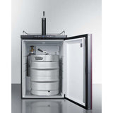 Summit 24" Single Tap Panel Overlay Door Built-In Kegerator SBC635MBIIF Kegerators SBC635MBIIF Wine Coolers Empire