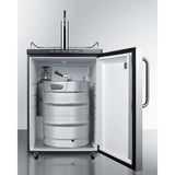 Summit 24" Single Tap Stainless Steel Built-In Commercial Kegerator SBC635MBI7SSTB Kegerators SBC635MBI7SSTB Wine Coolers Empire