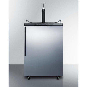 Summit 24" Single Tap Stainless Steel Built-In Kegerator SBC635MBISSHV Kegerators SBC635MBISSHV Wine Coolers Empire