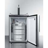 Summit 24" Single Tap Stainless Steel Built-In Kegerator SBC635MBISSHV Kegerators SBC635MBISSHV Wine Coolers Empire