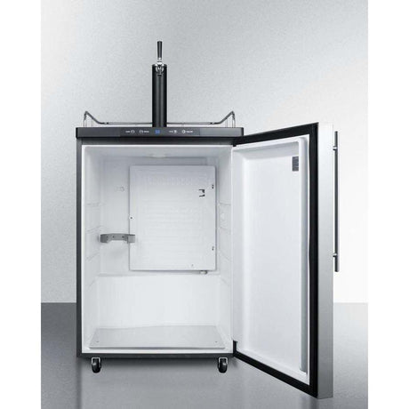 Summit 24" Single Tap Stainless Steel Built-In Kegerator SBC635MBISSHV Kegerators SBC635MBISSHV Wine Coolers Empire
