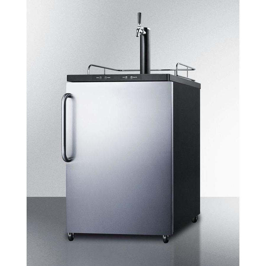 Summit 24" Single Tap Stainless Steel Built-In Kegerator SBC635MBISSTB Kegerators SBC635MBISSTB Wine Coolers Empire