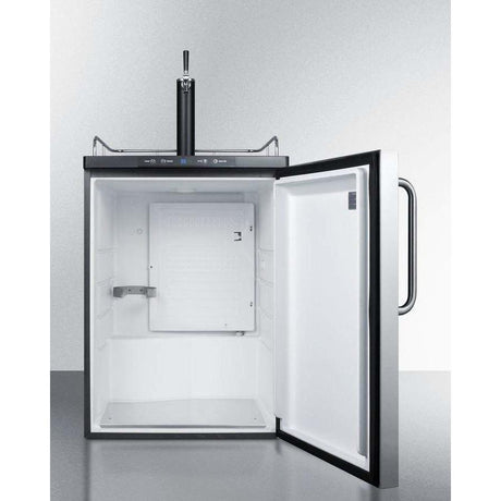 Summit 24" Single Tap Stainless Steel Built-In Kegerator SBC635MBISSTB Kegerators SBC635MBISSTB Wine Coolers Empire