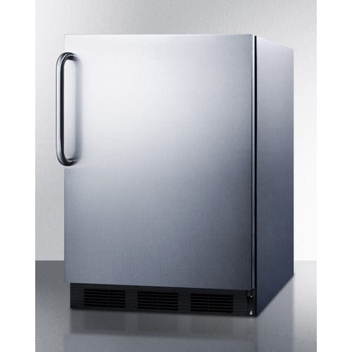 Summit 24" Stainless Finish Refrigerator-Freezer CT663BKCSS Wine Coolers Empire