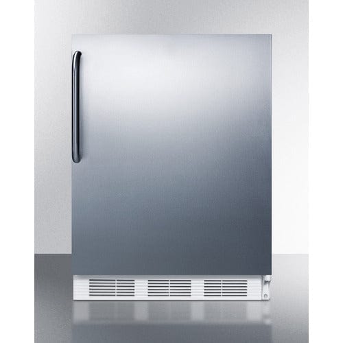 Summit 24" Stainless Steel Finish Built-In Refrigerator Freezer CT661WCSS Wine Coolers Empire