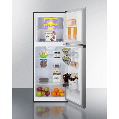 Summit 24" Stainless Top Mount W/ Ice Maker Refrigerator-Freezer FF1089PLIM Refrigerators FF1089PLIM Wine Coolers Empire