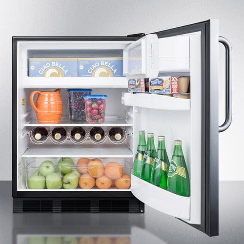 Summit 24" Towel Bar Handle Refrigerator-Freezer CT663BKSSTBADA Wine Coolers Empire