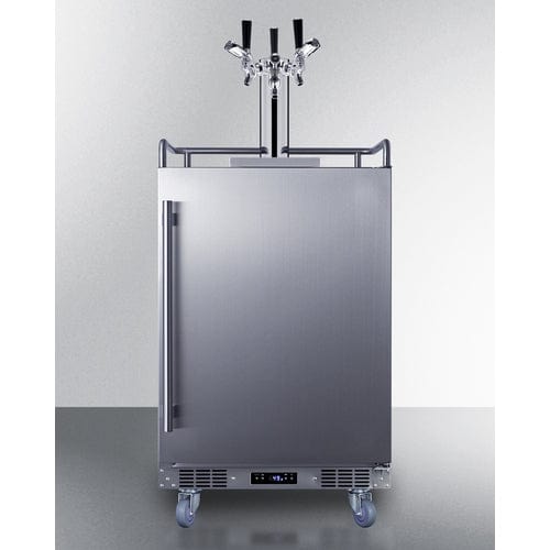 Summit 24" Triple Tap Commercial Outdoor Kegerator BC74OSCOMTRIPLE Kegerators BC74OSCOMTRIPLE Wine Coolers Empire