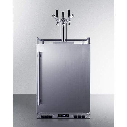 Summit 24" Triple Tap Commercial Outdoor Kegerator BC74OSCOMTRIPLE Kegerators BC74OSCOMTRIPLE Wine Coolers Empire