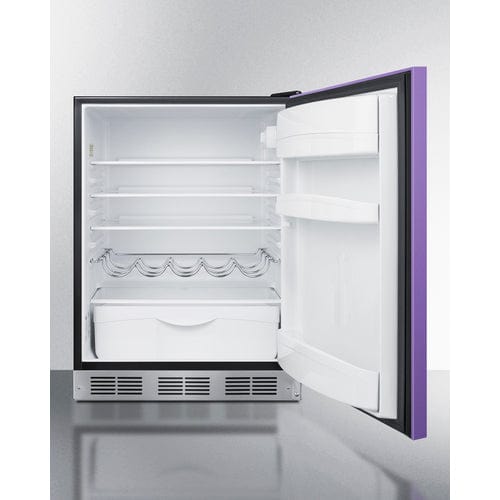Summit 24" Undercounter Purple Door All-Refrigerator BAR631BKP Wine Coolers Empire