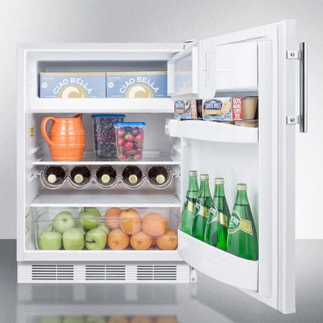 Summit 24" White Finish Refrigerator-Freezer CT661W Refrigerators CT661W Wine Coolers Empire