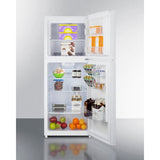 Summit 24" White Top Mount Refrigerator-Freezer FF1088W Refrigerators FF1088W Wine Coolers Empire