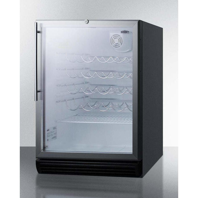 Summit 24" Wide , ADA Compliant Wine Fridge SWC6GBLHVADA Wine Coolers SWC6GBLHVADA Wine Coolers Empire