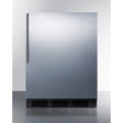Summit 24" Wide Black Cabinet Refrigerator-Freezer CT663BKSSHV Refrigerators CT663BKSSHV Wine Coolers Empire