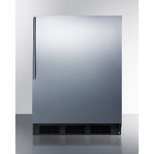 Summit 24" Wide Black Cabinet Refrigerator-Freezer CT663BKSSHV Refrigerators CT663BKSSHV Wine Coolers Empire