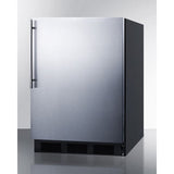 Summit 24" Wide Black Cabinet Refrigerator-Freezer CT663BKSSHV Refrigerators CT663BKSSHV Wine Coolers Empire