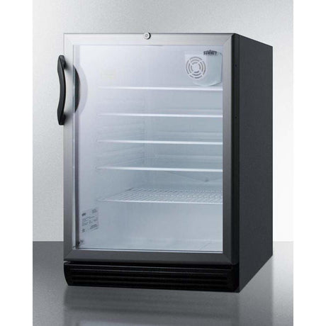 Summit 24" Wide Built-In , ADA Compliant Beverage Fridge SCR600BGLBIADA Beverage Centers SCR600BGLBIADA Wine Coolers Empire