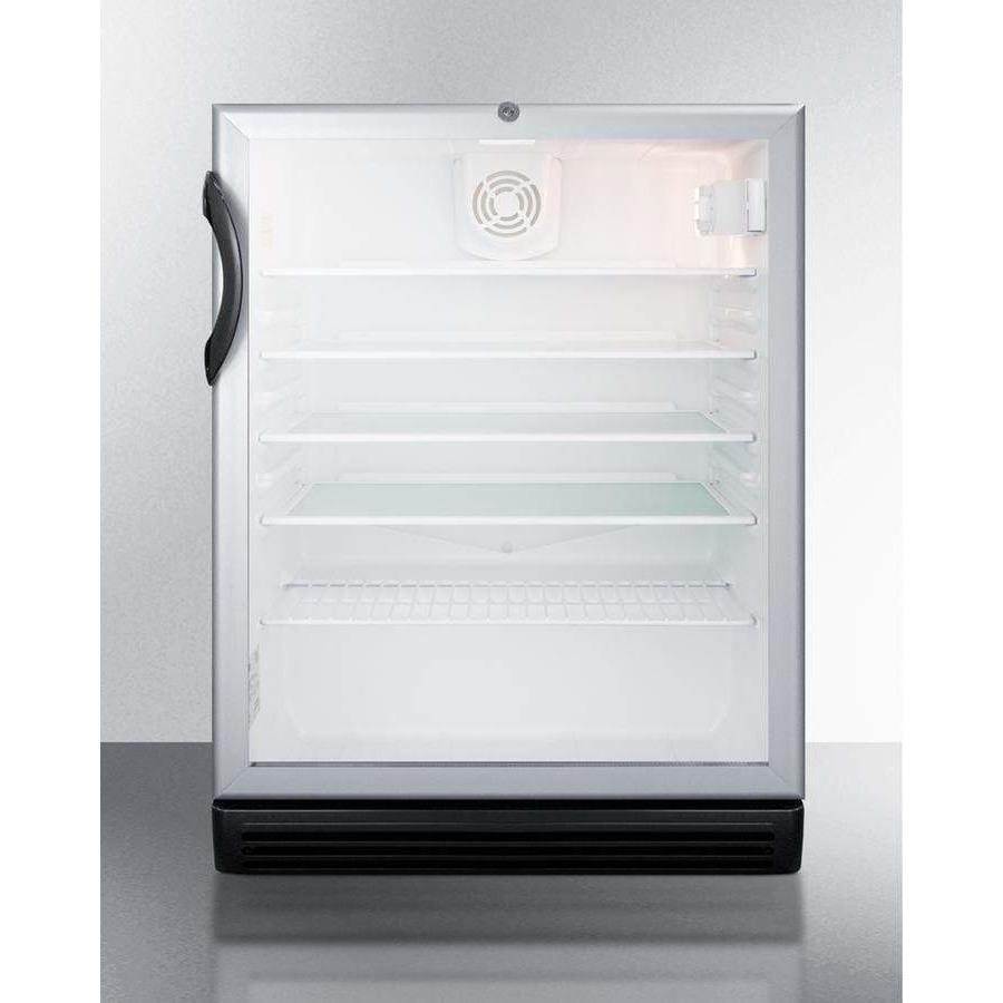 Summit 24" Wide Built-In , ADA Compliant Beverage Fridge SCR600BGLBIADA Beverage Centers SCR600BGLBIADA Wine Coolers Empire