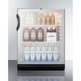 Summit 24" Wide Built-In , ADA Compliant Beverage Fridge SCR600BGLBIADA Beverage Centers SCR600BGLBIADA Wine Coolers Empire