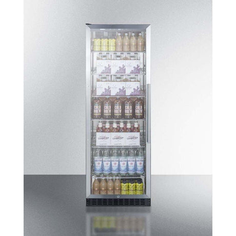 Summit 24" Wide Built-In, ADA Compliant Beverage Fridge SCR600BGLBIHVADA Beverage Centers SCR1401LHCSS Wine Coolers Empire