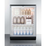 Summit 24" Wide Built-In , ADA Compliant Beverage Fridge SCR600BGLBISHADA Beverage Centers SCR600BGLSH Wine Coolers Empire