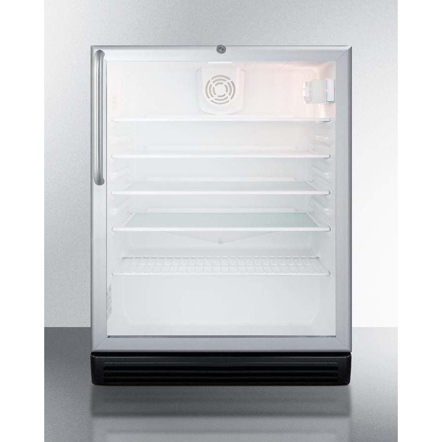 Summit 24" Wide Built-In, ADA Compliant Beverage Fridge SCR600BGLCSSADA Beverage Centers SCR600BGLCSSADA Wine Coolers Empire