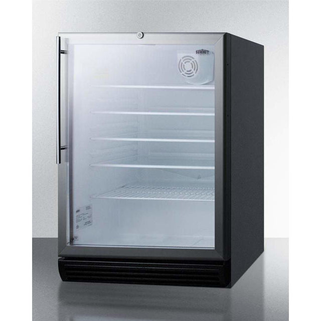 Summit 24" Wide Built-In ADA Compliant Beverage Fridge SCR600BGLHVADA Beverage Centers SCR600BGLHVADA Wine Coolers Empire