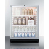 Summit 24" Wide Built-In ADA Compliant Beverage Fridge SCR600BGLSHADA Beverage Centers SCR600BGLSHADA Wine Coolers Empire