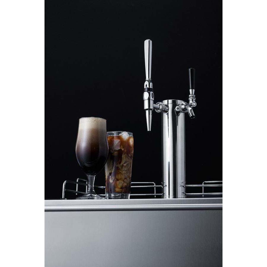 Summit 24" Wide Built-In , ADA Compliant Coffee Kegerator SBC58BBICMTWINADA Kegerators SBC58BBICMTWINADA Wine Coolers Empire