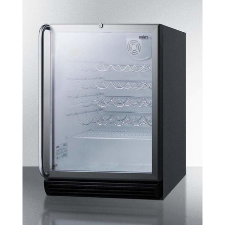 Summit 24" Wide Built-In, ADA Compliant Wine Fridge SWC6GBLBISHADA Wine Coolers SWC6GBLBISHADA Wine Coolers Empire