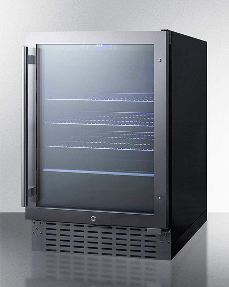 Summit 24" Wide Built-In Beverage Center SCR2466B Beverage Centers SCR2466B Wine Coolers Empire