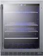 Summit 24" Wide Built-In Beverage Fridge ALBV2466CSS Beverage Centers ALBV2466CSS Wine Coolers Empire