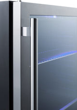 Summit 24" Wide Built-In Beverage Fridge ALBV2466CSS Beverage Centers ALBV2466CSS Wine Coolers Empire